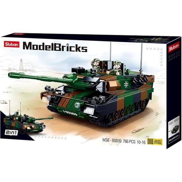 Sluban European Battle Tank-Construction Toy, M38-B0839