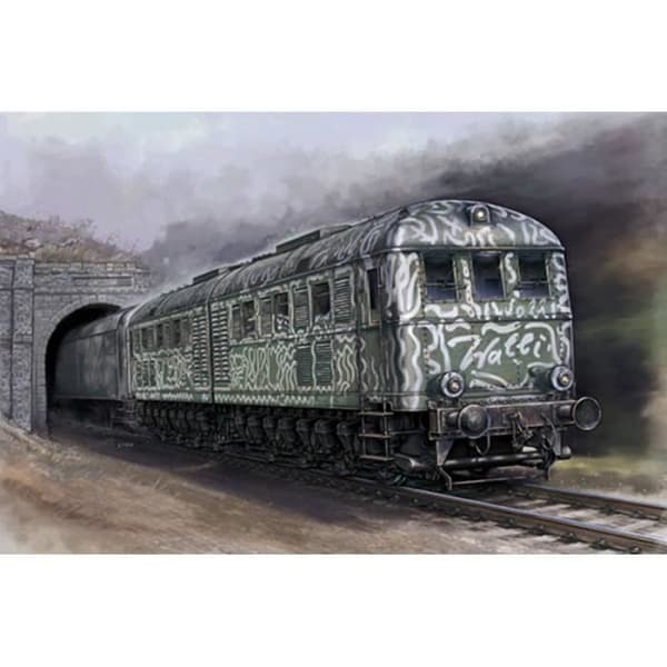 Modell - TRUMPETER - Wehrmachtslokomotiv V188 - 1/35 - Diesel-elektrisk locomotiv - Plastikk