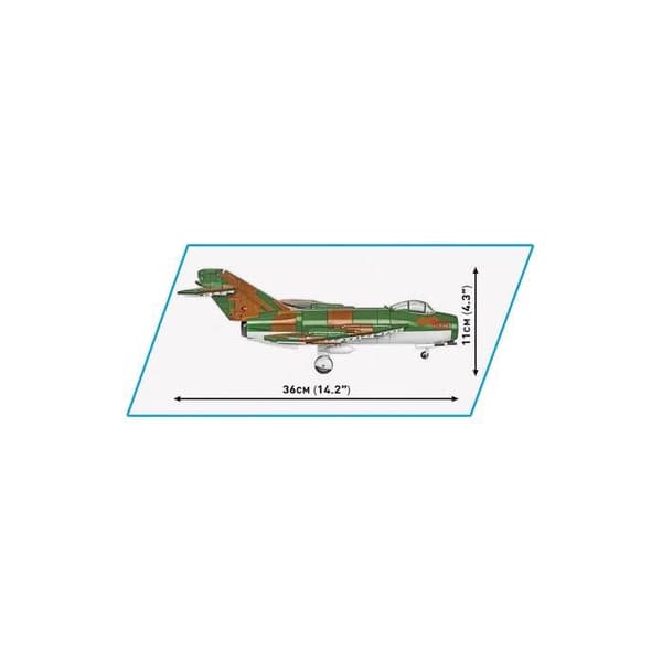 Flygplansmodell - COBI - LIM-5 (MIG-17F) - Östtysk - 200 delar - Från 8 år