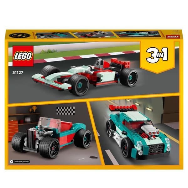 LEGO® 31127 Creator 3 i 1 Speedster, racerbilsleksak, sportmodeller eller Hot Rod
