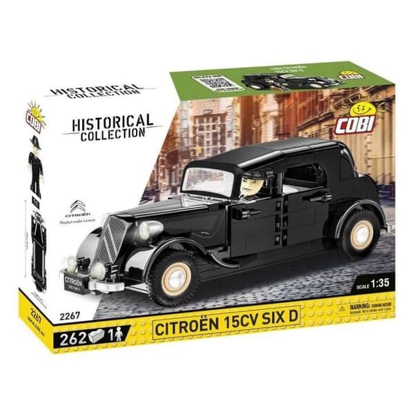 Modellsats - COBI - 2267 - CITROEN 15CV SIX D - Plast - Interiör - Vuxen