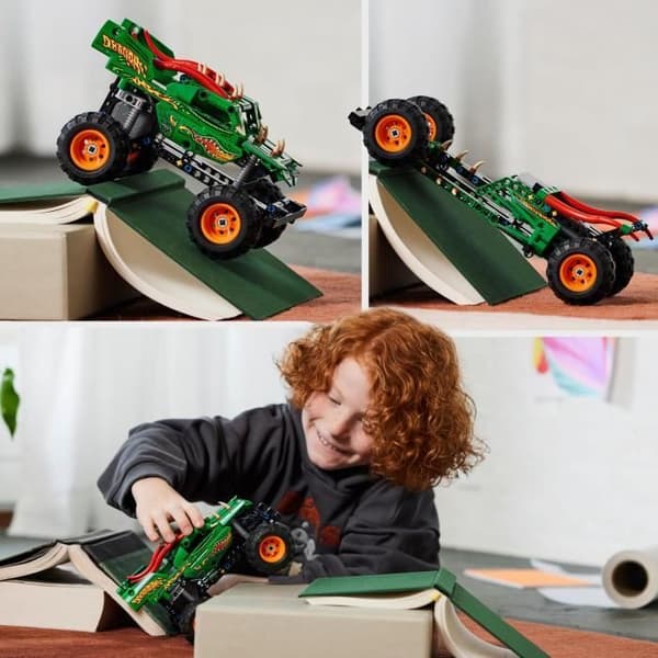 LEGO® Technic 42149 Monster Jam Dragon, 2-i-1, Monster Truck Toy, Racerbil
