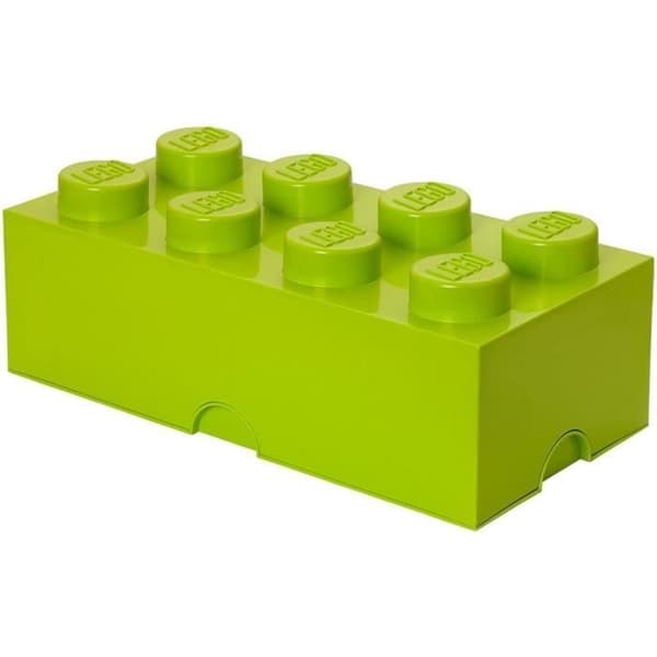 Förvaringslåda - LEGO - Kloss 8 - Grön - 25 x 50 x 18 cm - Plast