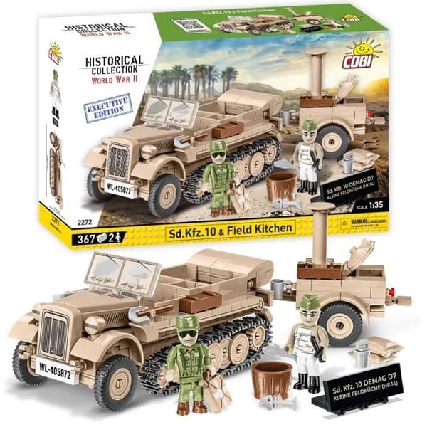 Artilleritraktor - Cobi - Sd.Kfz 10 - 367 delar - 1:35 - Tysk utekök