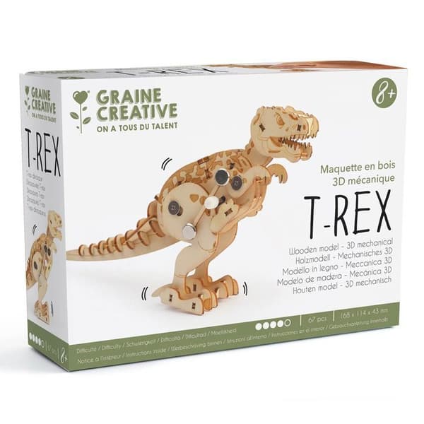 Mekanisk 3D modell T-Rex 17 cm