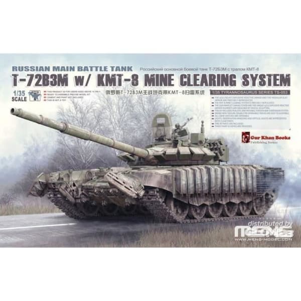 Meng modell rysk huvudstridsvagn T-72B3M med KMT-8 minröjningssystem - 5930354