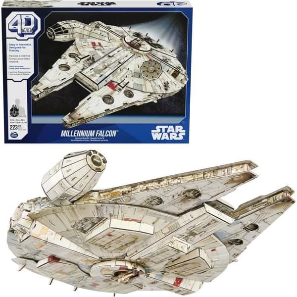 Star Wars - MILLENNIUM FALCON - 4D-modell att bygga - 48 cm