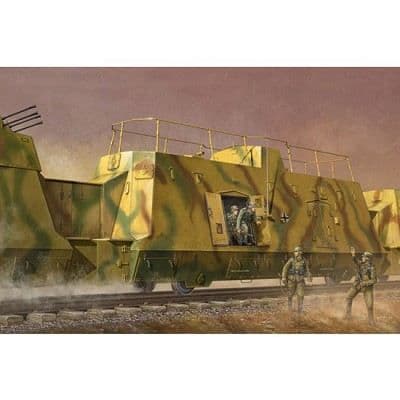 Tysk pansarvagn - TRUMPETER - Trupptransport - Tågmodell - Plast - Grå