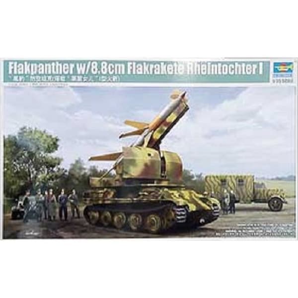 Modell - TRUMPETER - Flakpanther med 8.8cm Flakrakete Rheintochter I - Interiör - 14 år och uppåt - Blandet