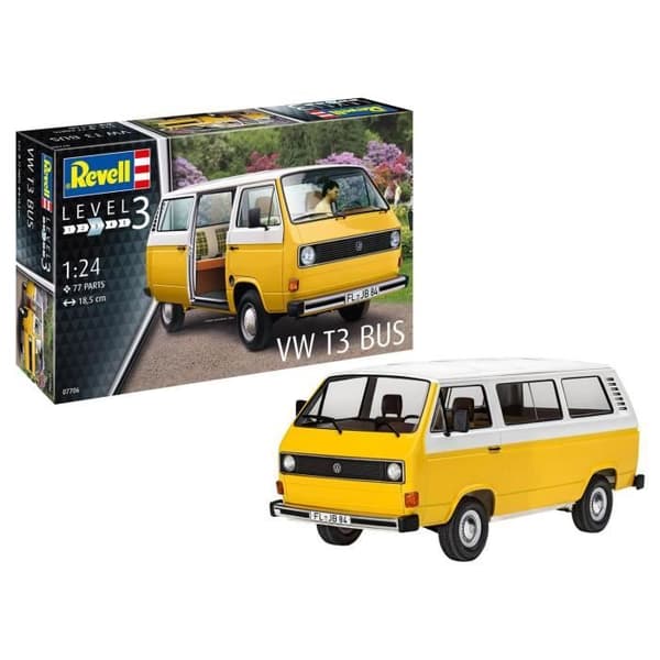 Fordonsmodell - Revell - VW T3 Buss - 77 stycken - 1/25