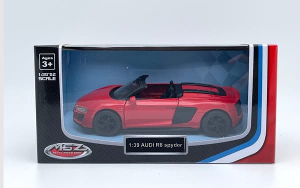 MSZ Die-cast model Audi R8 Spyder, scale 1:39