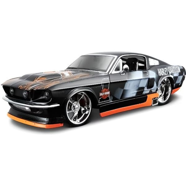 Leksak - MAISTO - MAISTO HARLEY DAVIDSON FORD MUSTANG GT (1967) 1:24 - Plast - Röd - Inredning