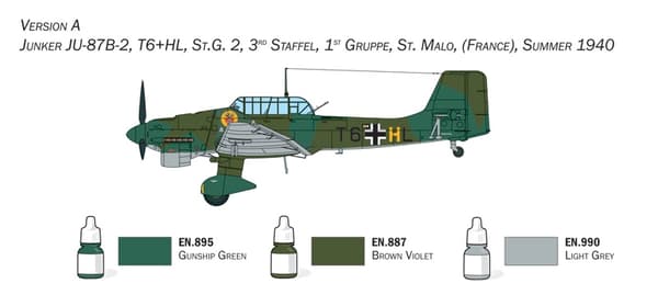 ITALERI 1:72 - Junker Ju-87B Stuka - Startpaket