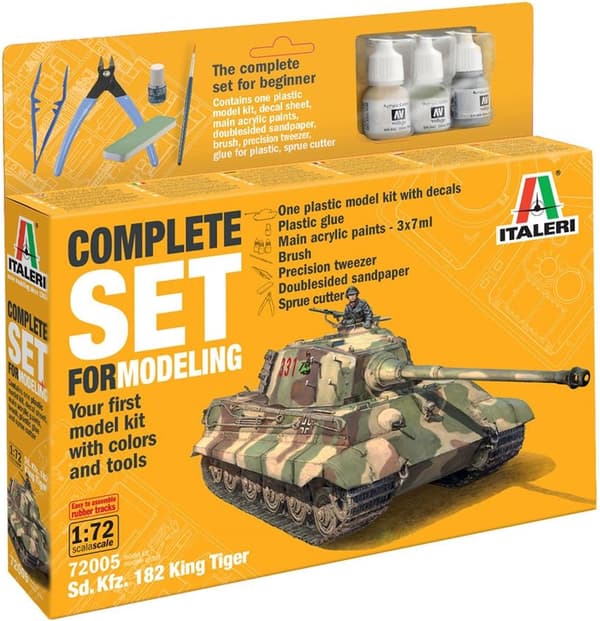 ITALERI 1:72 - Sd. Kfz.182 King Tiger - Startsæt
