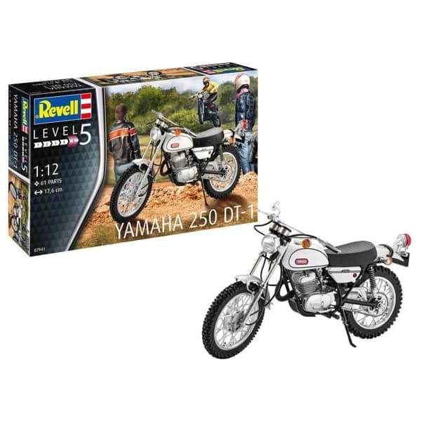 Motorcykelmodell - REVELL - Yamaha 250 DT-1 - Plast - 61 stycken - Vuxen