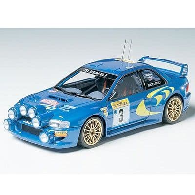 Miniatyrbil - HABA - Subaru Impreza WRC '98 Monte-Carlo - Blå - Exteriör - Billicens