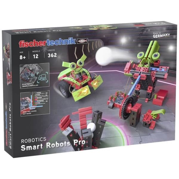 Robotleksak - FISCHER TECHNIK - Smart Robots Pro 569021 - Sensorer och ställdon ingår - Vit