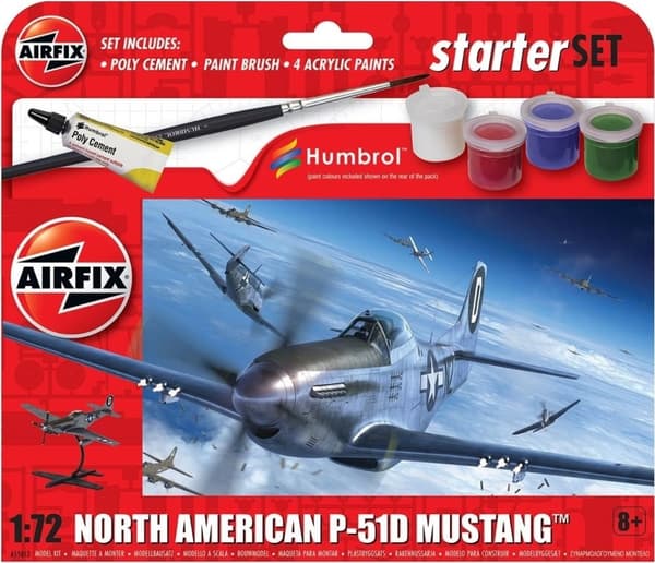 Airfix 1:72 Nordamerikansk P-51D Mustang