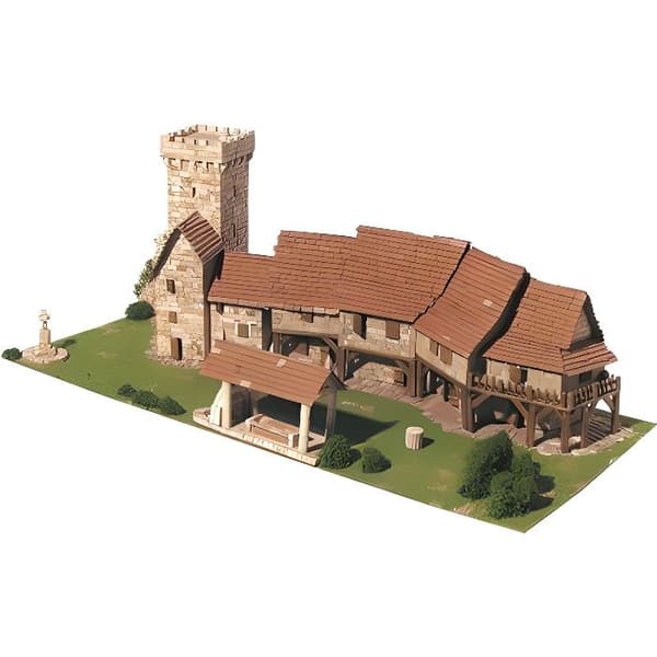 Keramisk modell: Diorama: Hamlet - AEDES - 5865 delar - Keramik