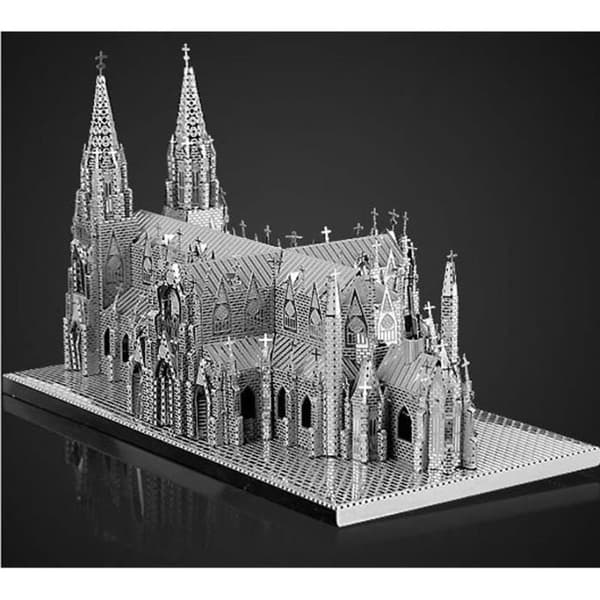 Kit att montera - St Patrick's Cathedral (New York) - metallsats att montera - DVD Metal 3D-typ box - XL