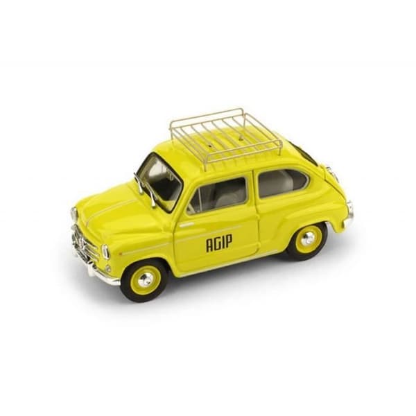 BRUMM BM0543 FIAT 600D 1960 AGIP 1:43 skalmodell DIE CAST MODELL