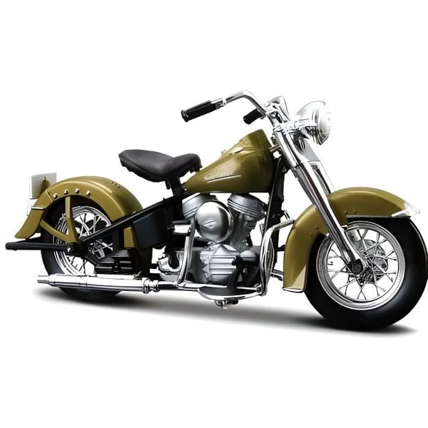 Skalmodell - Harley-Dav - Hydra Glide 74FL 1953 - Harley-Davidson motorcykel - Skala 1/18