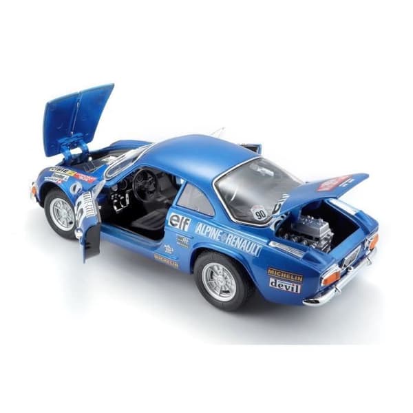 MAITO Alpine Renault A110 1/18:e bil - Monte Carlo dekoration - Blå