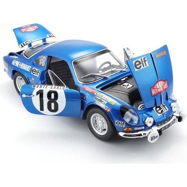 MAITO Alpine Renault A110 1/18:e bil - Monte Carlo dekoration - Blå