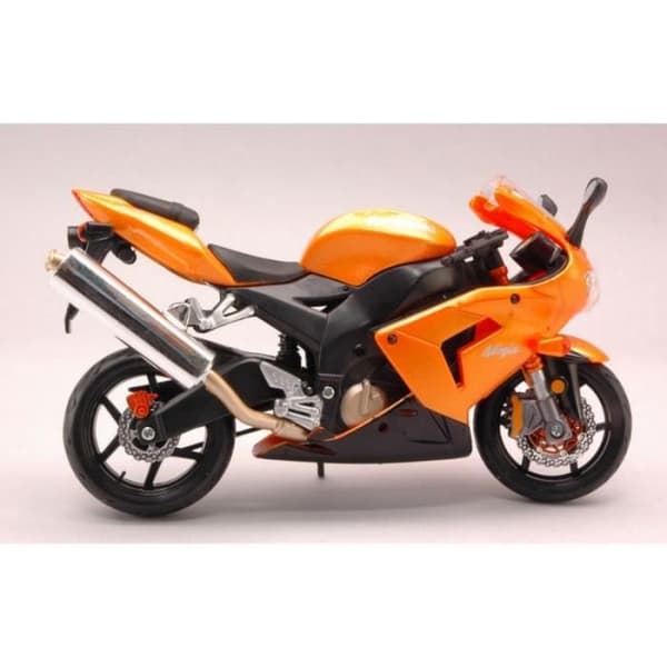 Modell DIE CAST - MAISTO - KAWASAKI NINJA ZX-10 R - Metallisk Orange - Skala 1:12 - Ny