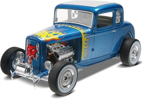 Revell-monogram - RVM4228 - bilmodell 1932 Ford 5-fönster Coupe 2 i 1 Skala 1/25, 85-4228, Flerfärgad