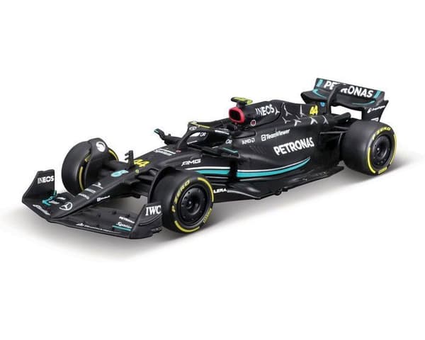 Miniatyrbil 1/43 Bburago Mercedes-AMG F1 W14 E Performance Team Lewis Hamilton Driver Official Formula 1