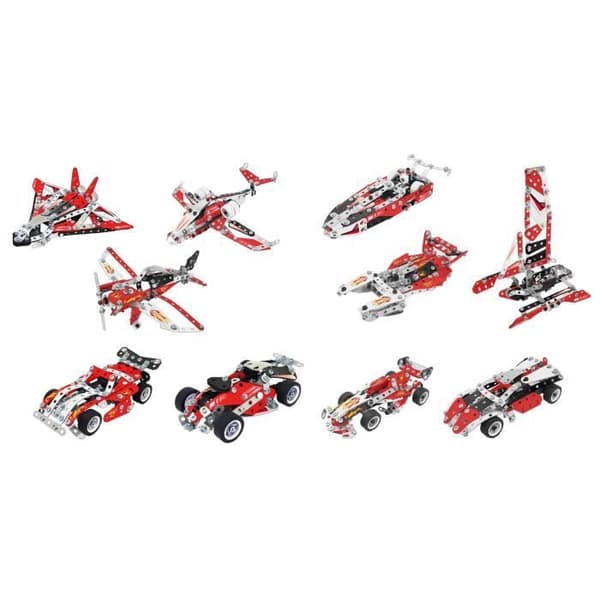MECCANO - RACINGFORDON 10 MODELLER - 6060104 - 10 modeller av racerfordon att bygga - Konstruktionsspel