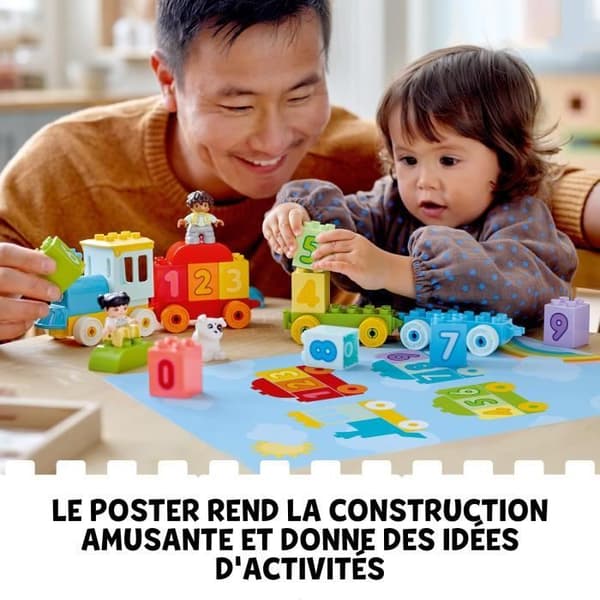 LEGO® 10954 DUPLO® Nummertåg - Lär dig räkna Pedagogiska spel 1,5 år gammal, babyleksakspresent ELLER inlärningsset