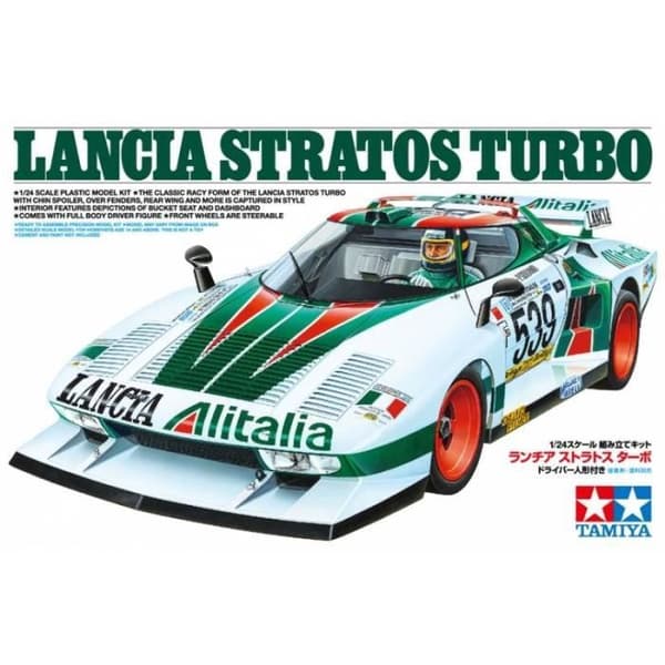 Modellsats - TAMIYA - Lancia Stratos Turbo - Vit - 1/24 skala - Ref 13949