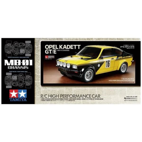 Touring car - TAMIYA - Opel Kadett GT/E - Elektrisk RC - bakdrev