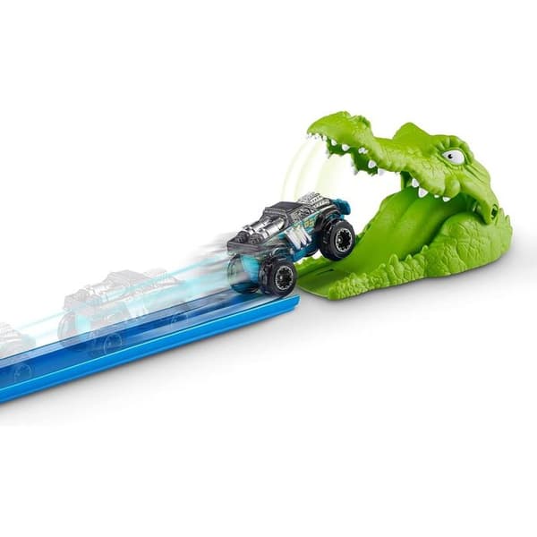 Toy - ZURU - Crocodile Aanval + Monster Truck - Vit - Blandat - Barn