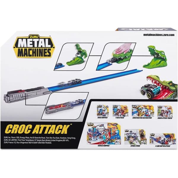 Toy - ZURU - Crocodile Aanval + Monster Truck - Vit - Blandat - Barn