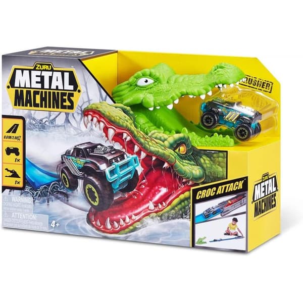Toy - ZURU - Crocodile Aanval + Monster Truck - Vit - Blandat - Barn