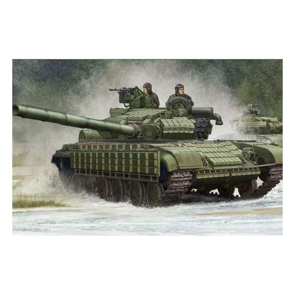 Tankmodell - TRUMPETER - sovjetisk mellantank T-64BV Mod (1985) - Plast - Lego Technic