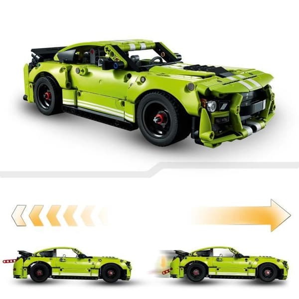 LEGO 42138 Technic Ford Mustang Shelby GT500, modell racerbil, byggbar leksak, för pojkar och flickor från 9 år och uppåt