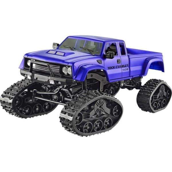 Pickup - AMEWI - 1:16 Auto RC Elektrisk larvband - 4WD - Blå