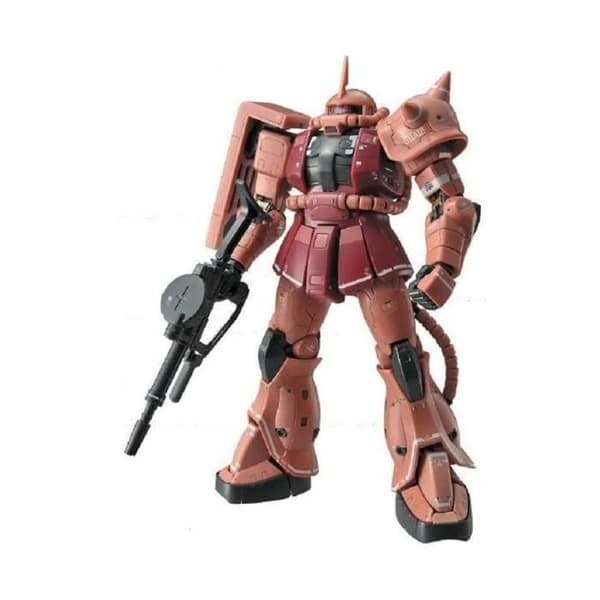 Gundam Model Kit - Bandai - 02 MS-06S Zaku II Gunpla RG 1/144 - Vit - Barn - Blandat