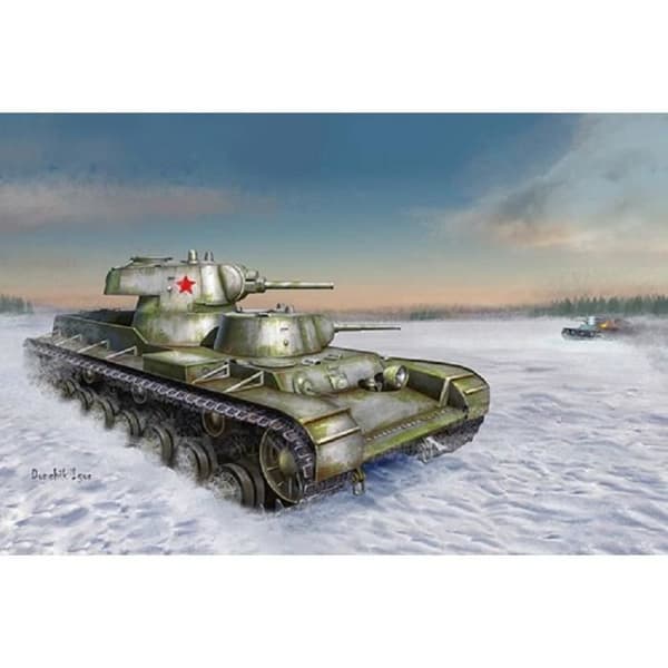 TRUMPETER - Modell av Sovjetisk SMK Tungt Stridsvagn Trumpeter 09584 1/35 Modell av Stridsvagn Promo - Ref : 11374