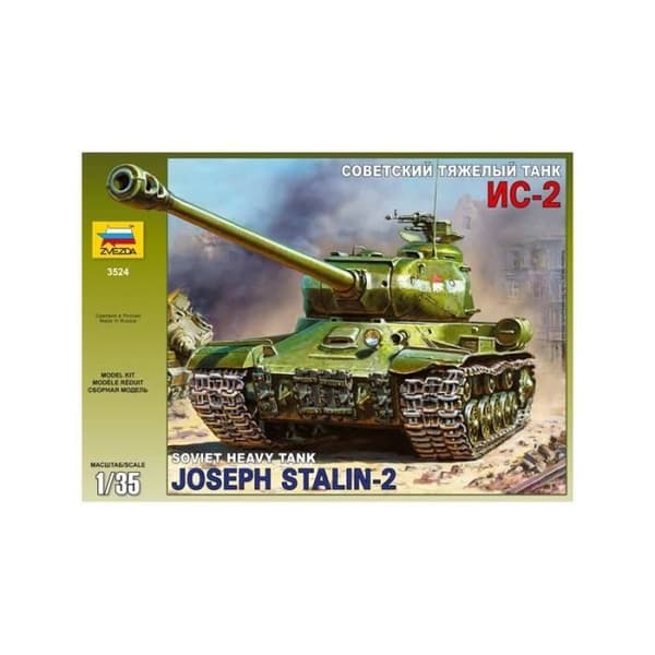 ZVEZDA - Joseph Stalin-2 Tankmodell Soviet Heavy Tank Zvezda 3524 1/35th Promo Char Model - Ref: 659