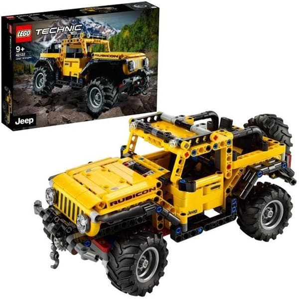 LEGO® Technic 42122 Jeep Wrangler Rubicon 4x4 samlarmodell, terräng-SUV, fordonsbyggsats