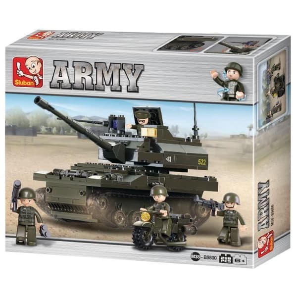Lego-kompatibla klossar - Konstruktion - Army Series The Tank - Sluban