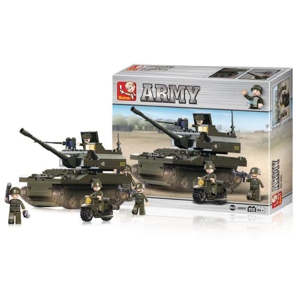 Lego-kompatibla klossar - Konstruktion - Army Series The Tank - Sluban
