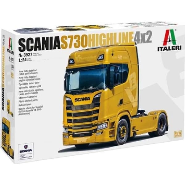 Modell Lastbil - ITALERI - Scania S730 Highline 4x2 - Plast - 1/24 - 14 år och uppåt