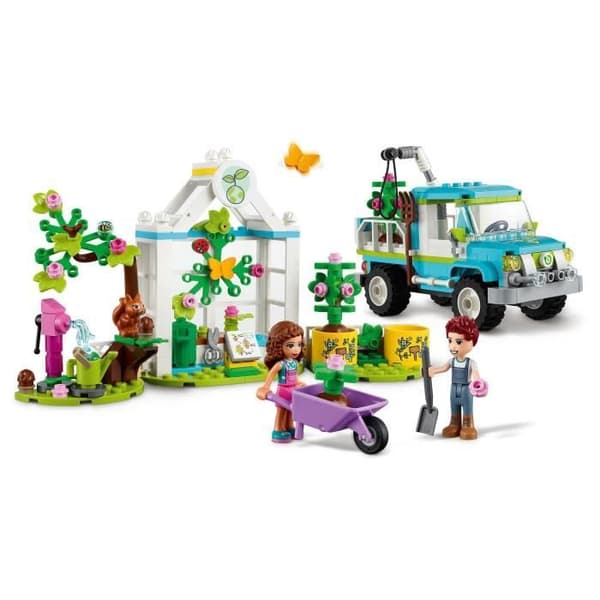 LEGO 41707 Friends The Tree Planter Truck, Leksak, Miljövänlig trädgårdsskötsel, Elektrisk lastbil, Flickor och pojkar från 6 år och uppåt