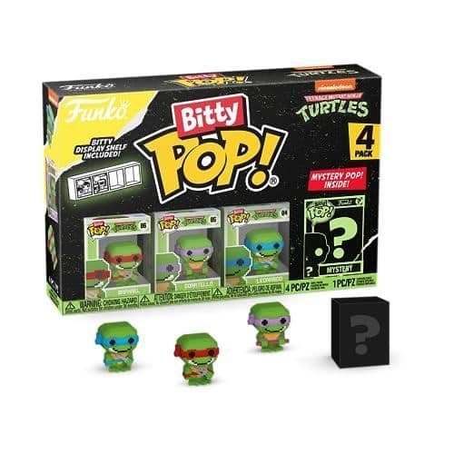 FUNKO BITTY POP! TEENAGE MUTANT NINJA TURTLES - 8-BIT RAPHAEL, 8-BIT D